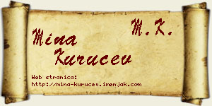Mina Kuručev vizit kartica